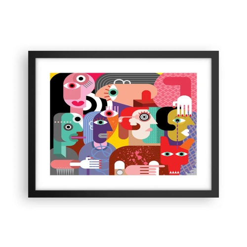 Poster in een zwarte lijst - Wij zijn van de heer Picasso - 40x30 cm