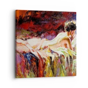 Schilderen op canvas - Venus in gedachten - 30x30 cm