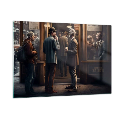 Schilderen op glas - Een goed moment van de dag - 120x80 cm