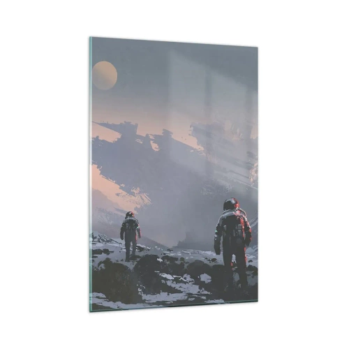 Schilderen op glas - Onder een onbekende ster - 80x120 cm