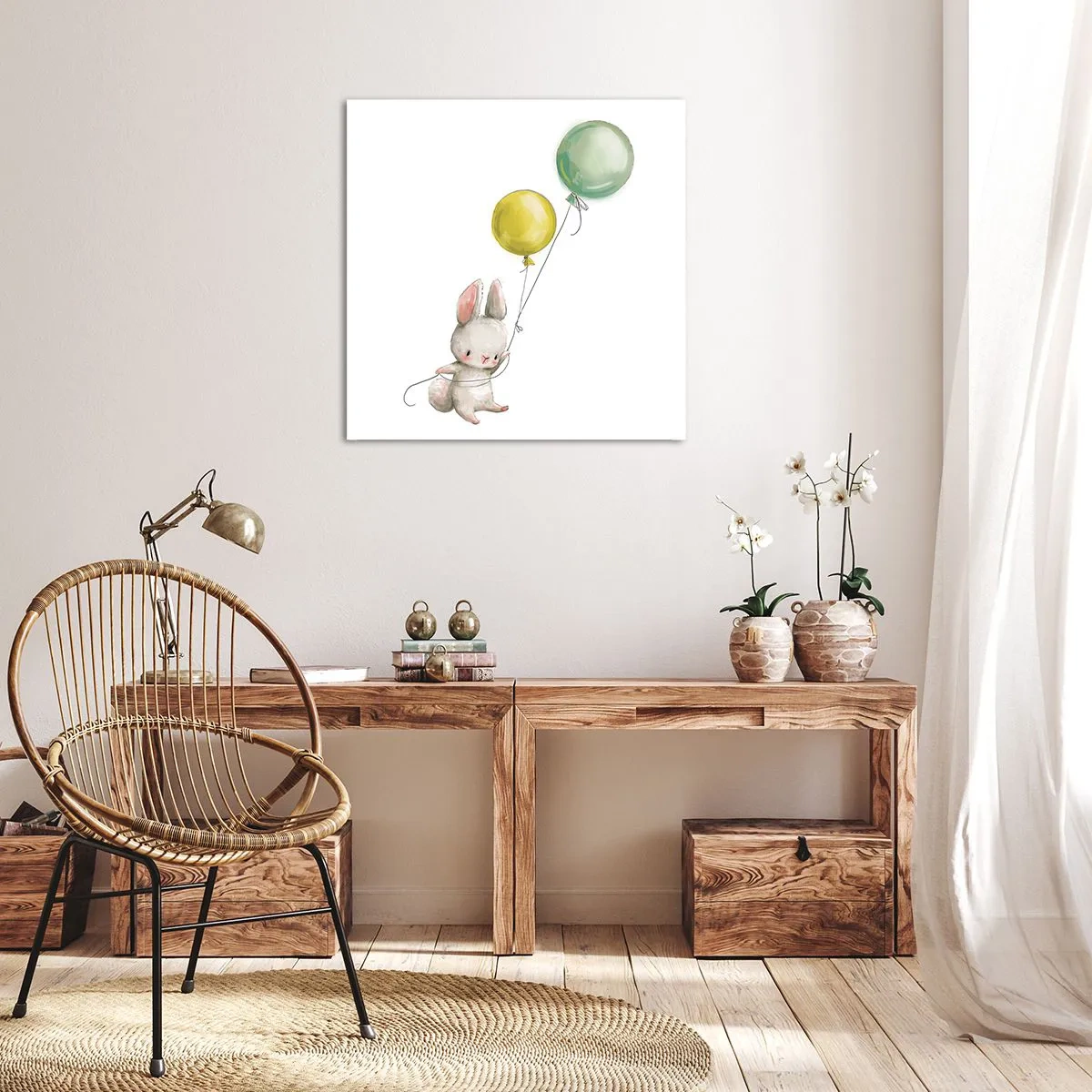 Schilderen op canvas - Ik ga ook vliegen! - 50x50 cm