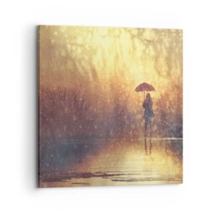 Schilderen op canvas - Ik voel dat iemand naar me kijkt - 70x70 cm