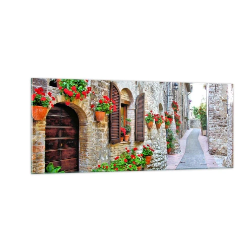 Schilderen op glas - Italiaanse sfeer - 100x40 cm