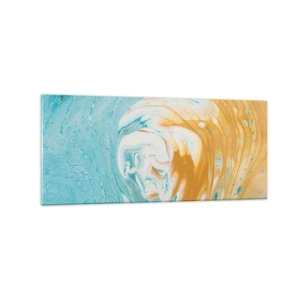 Schilderen op glas - Pastel werveling - 120x50 cm