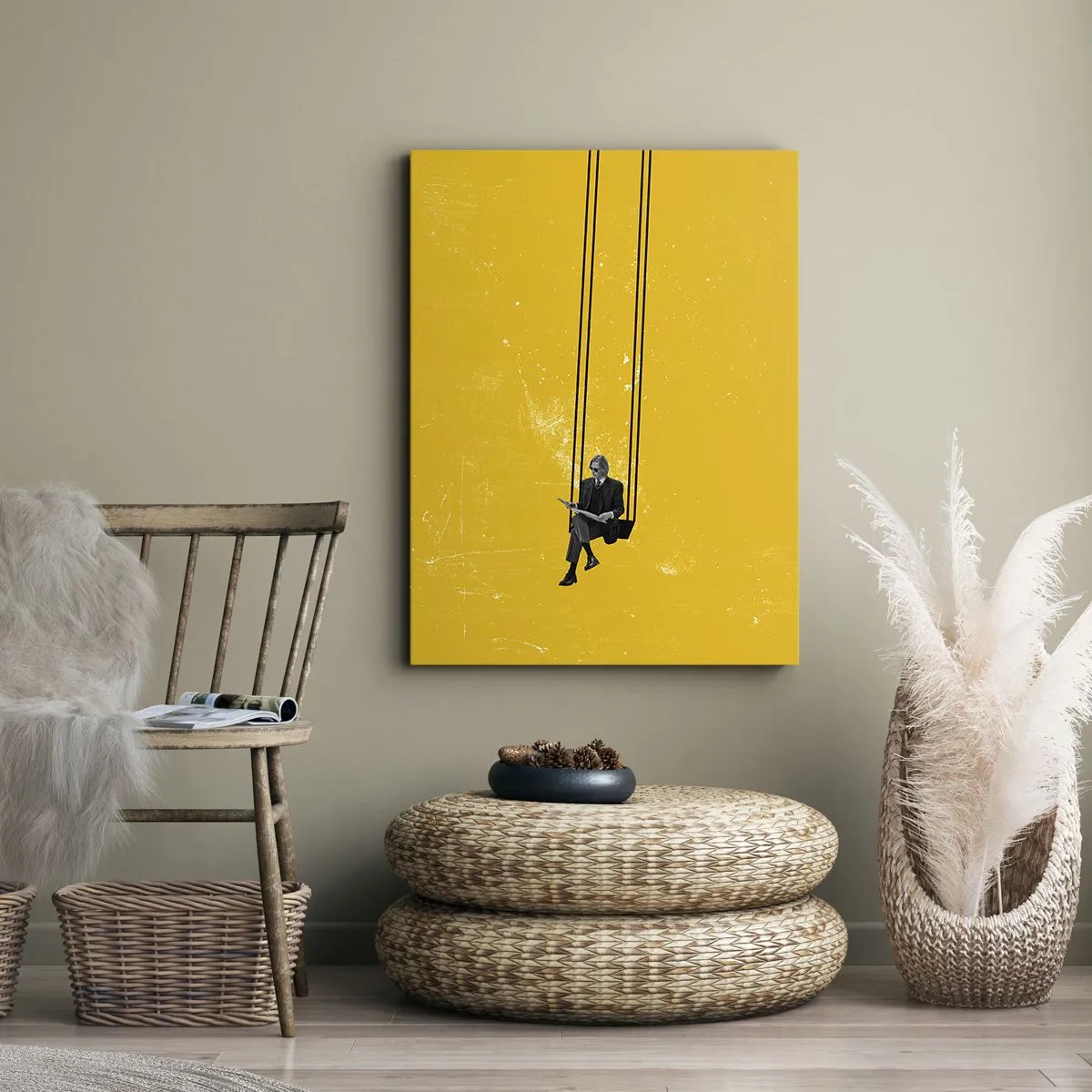 Schilderen op canvas - Dag als iedere dag - 70x100 cm