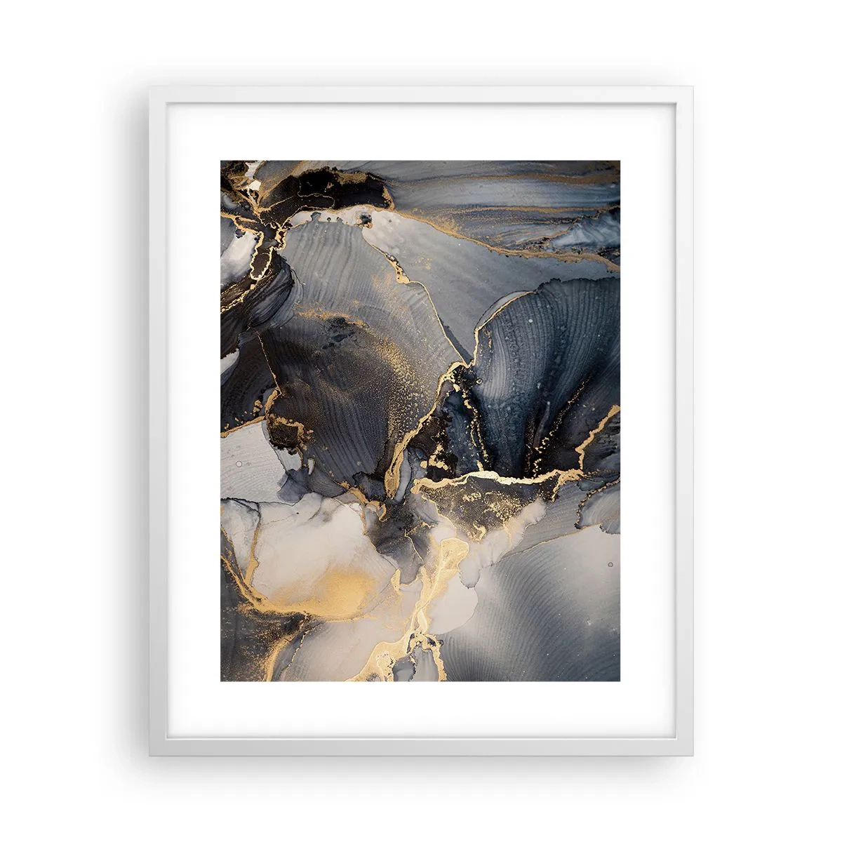 Poster in een witte lijst - Stenen leven - 40x50 cm