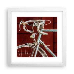 Poster in een witte lijst - Gecreëerd om te winnen - 30x30 cm