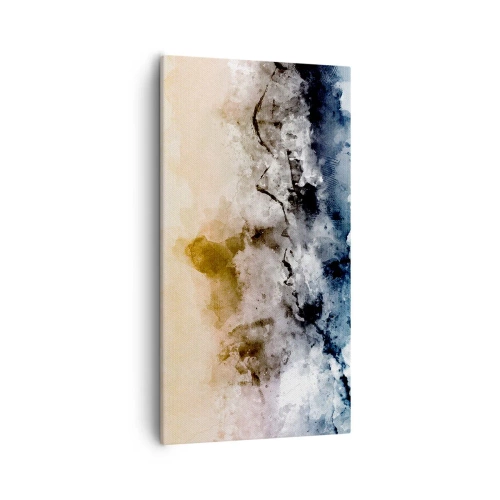 Schilderen op canvas - Verdronken in een wolk van mist - 55x100 cm