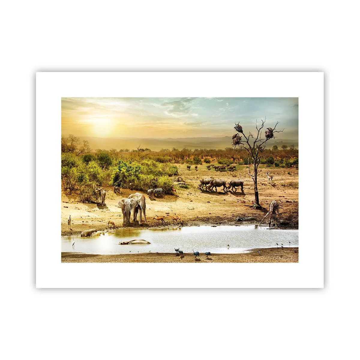 Poster - "Er stroomde een rivier uit Eden …" - 40x30 cm