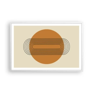 Poster in een witte lijst - Perfect plan - 91x61 cm