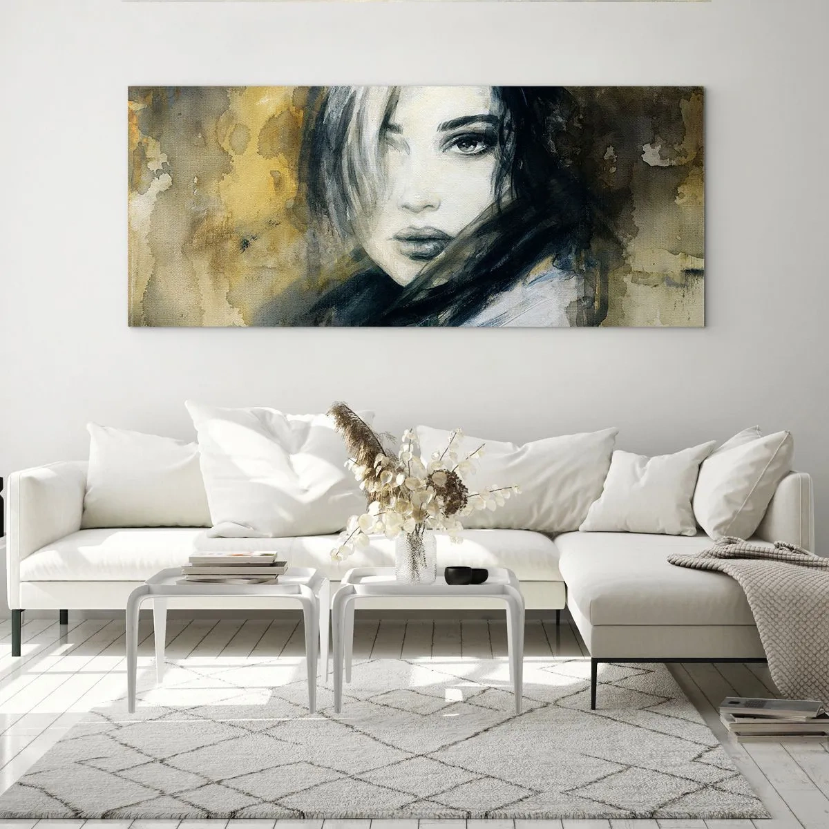 Schilderen op glas - onschuldiger of sensueler? - 140x50 cm