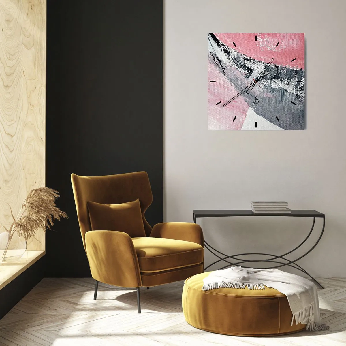 Wandklok - Klok - Bijpassende compositie - 40x40 cm