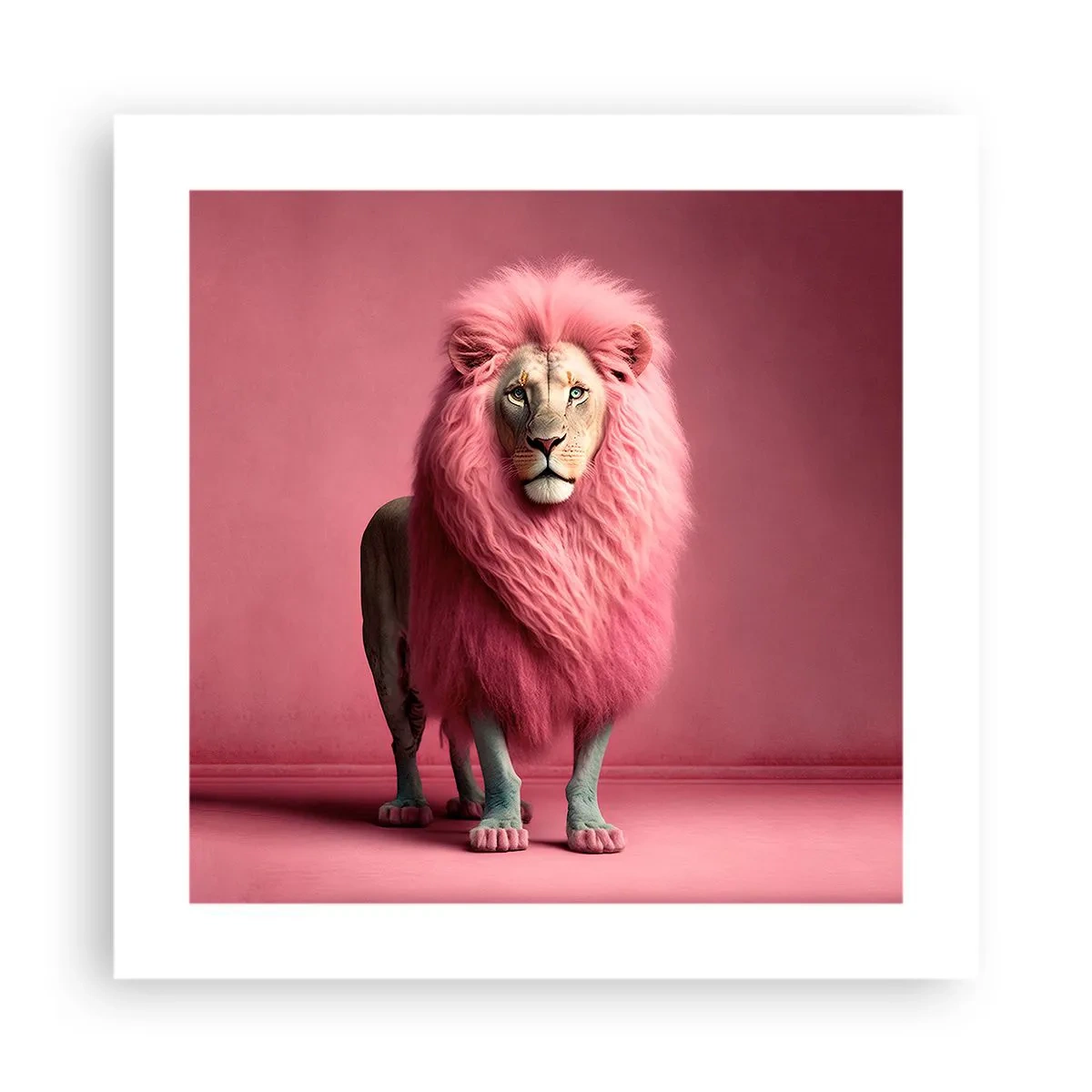 Poster - En je bent niet meer bang - 40x40 cm