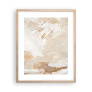 Een poster in een licht eiken lijst - Pastelkleurige compositie - 40x50 cm