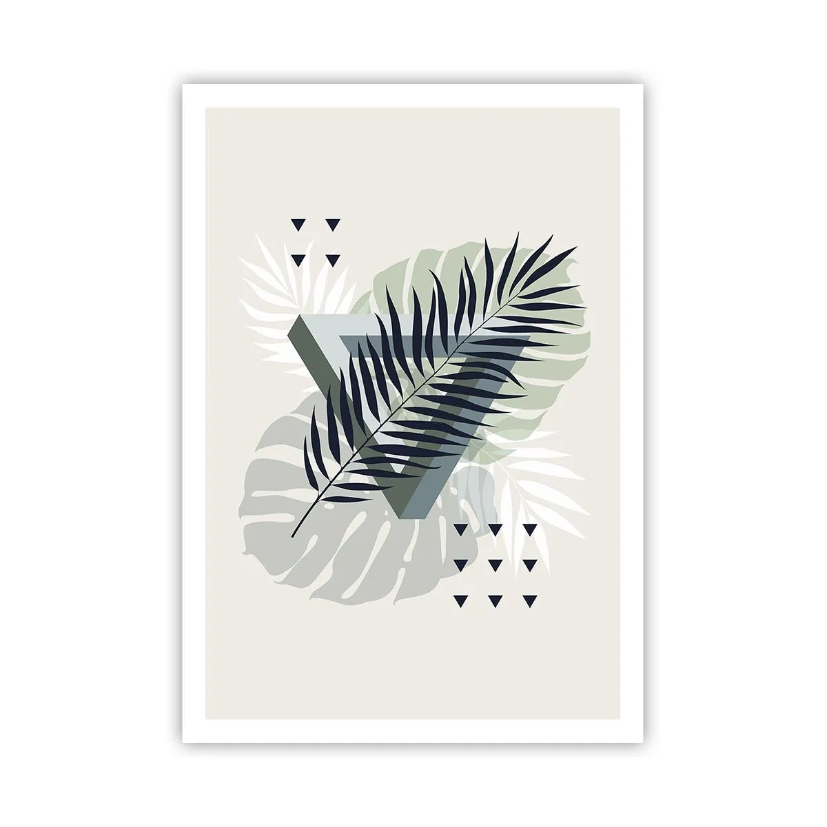 Poster - Natuur en geometrie - twee orden? - 70x100 cm