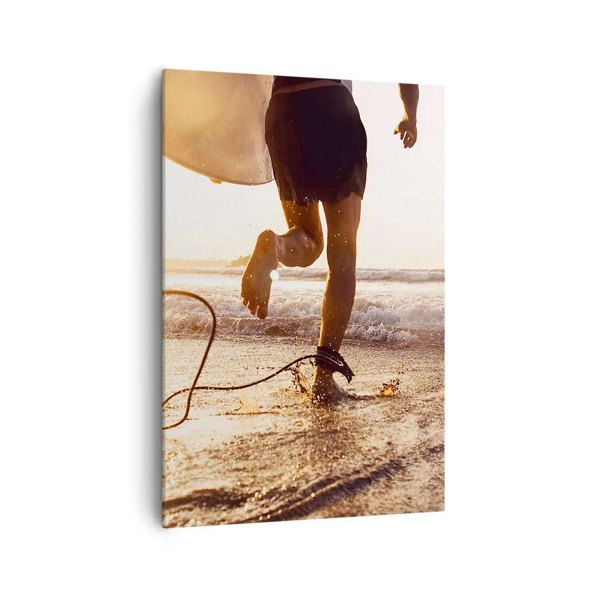 Schilderen op canvas - Om de golf te ontmoeten - 70x100 cm