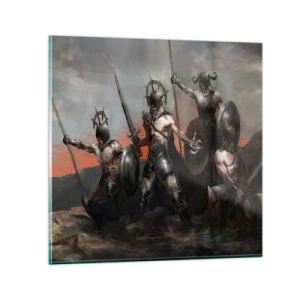 Schilderen op glas - Met of op een schild - 30x30 cm