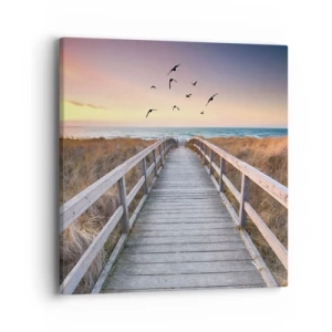 Schilderen op canvas - De ruimte voor opvliegen - 40x40 cm