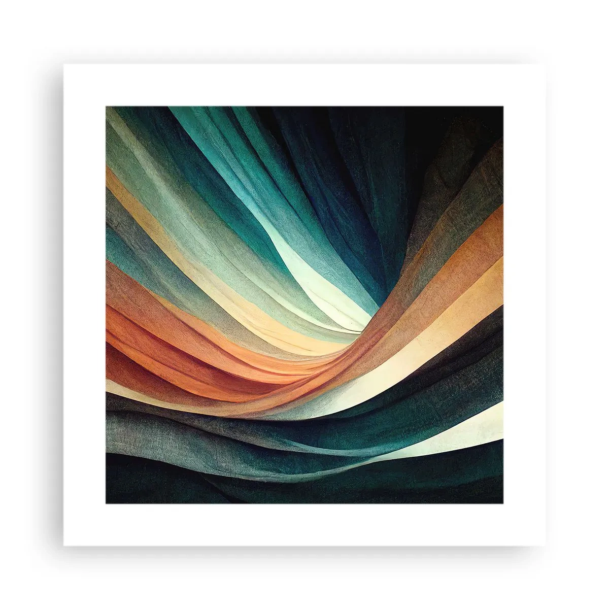 Poster - Geweven uit kleuren - 40x40 cm
