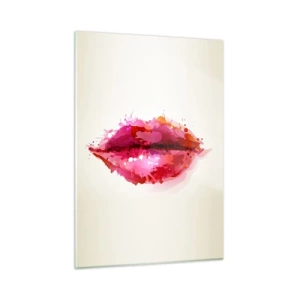 Schilderen op glas - Een roodachtige tint rood - 50x70 cm