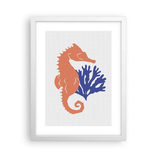 Poster in een witte lijst - In een onderwaterweide - 30x40 cm