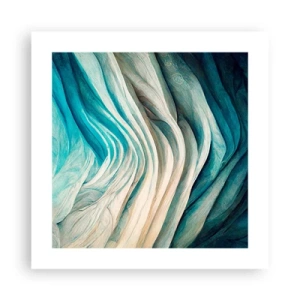 Poster - Blauwe onverzadigbaarheid - 40x40 cm