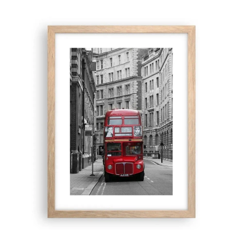 Een poster in een licht eiken lijst - Het dagelijkse leven hoeft niet grijs te zijn - 30x40 cm