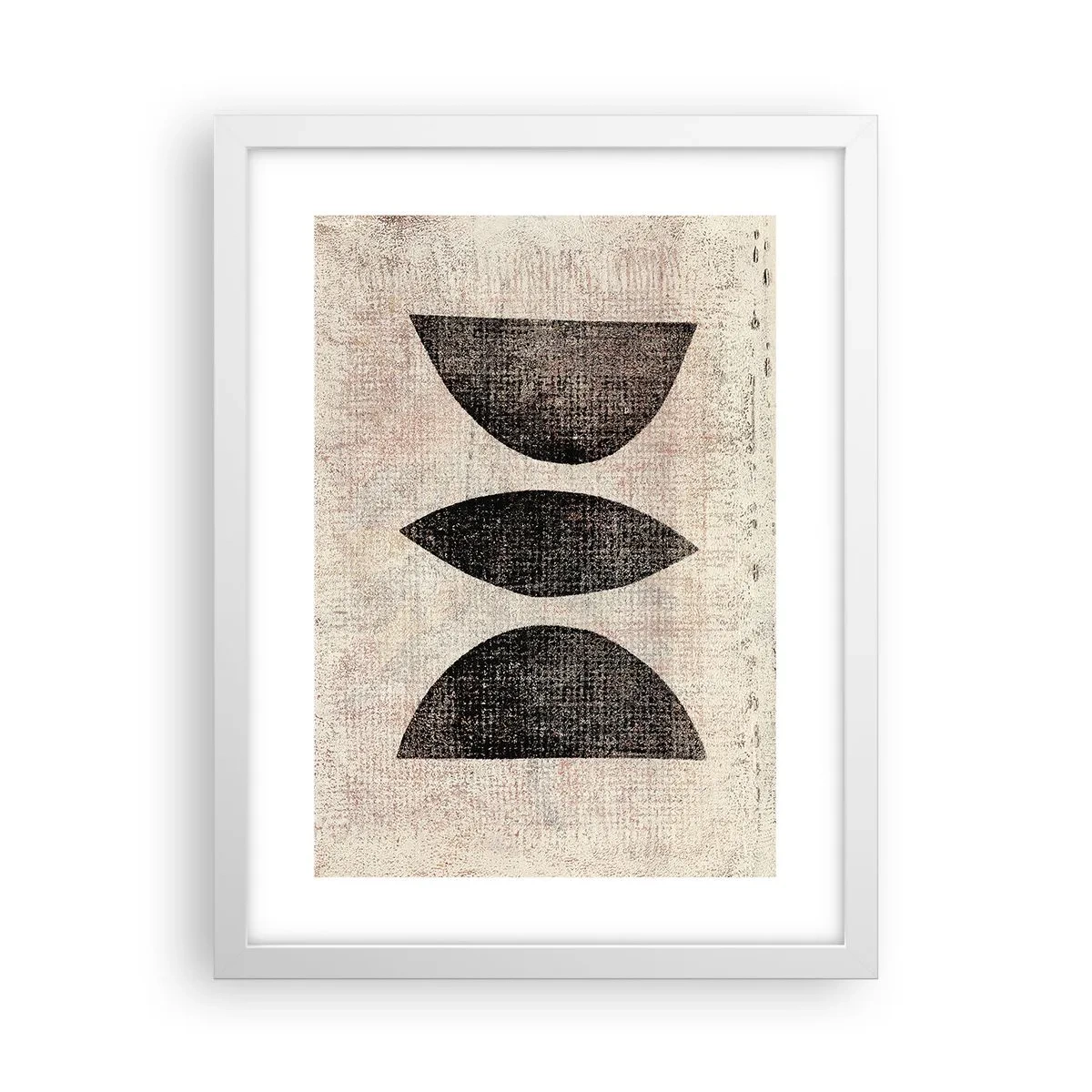 Poster in een witte lijst - etnische abstractie - 30x40 cm