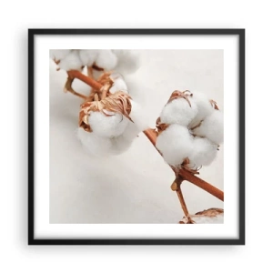 Poster in een zwarte lijst - Gewoon een knuffel - 50x50 cm