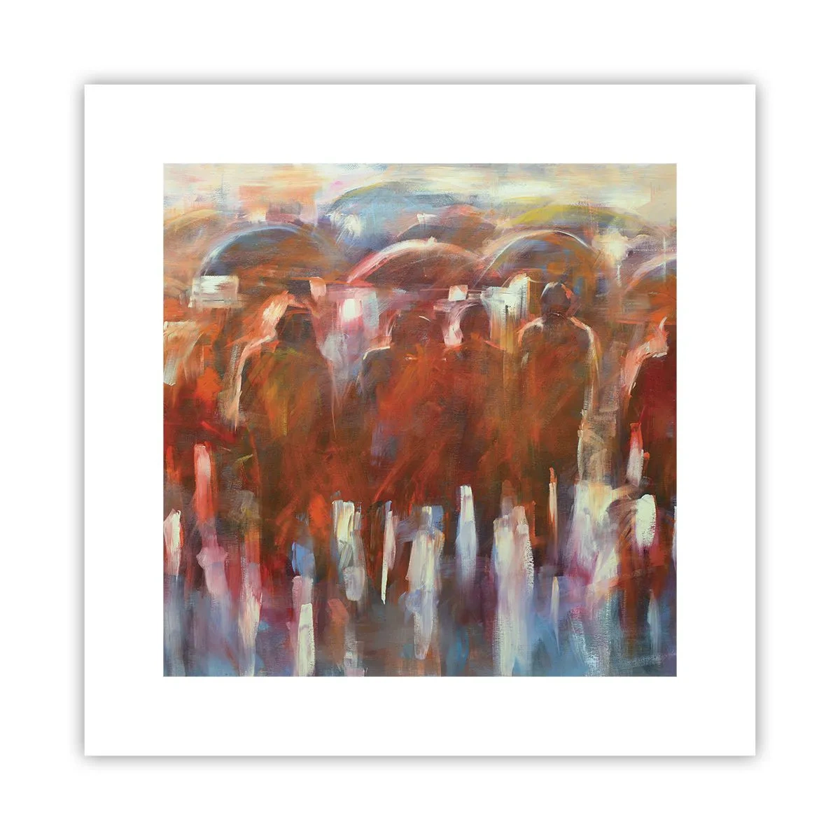 Poster - Zelfs bij regen en mist - 30x30 cm