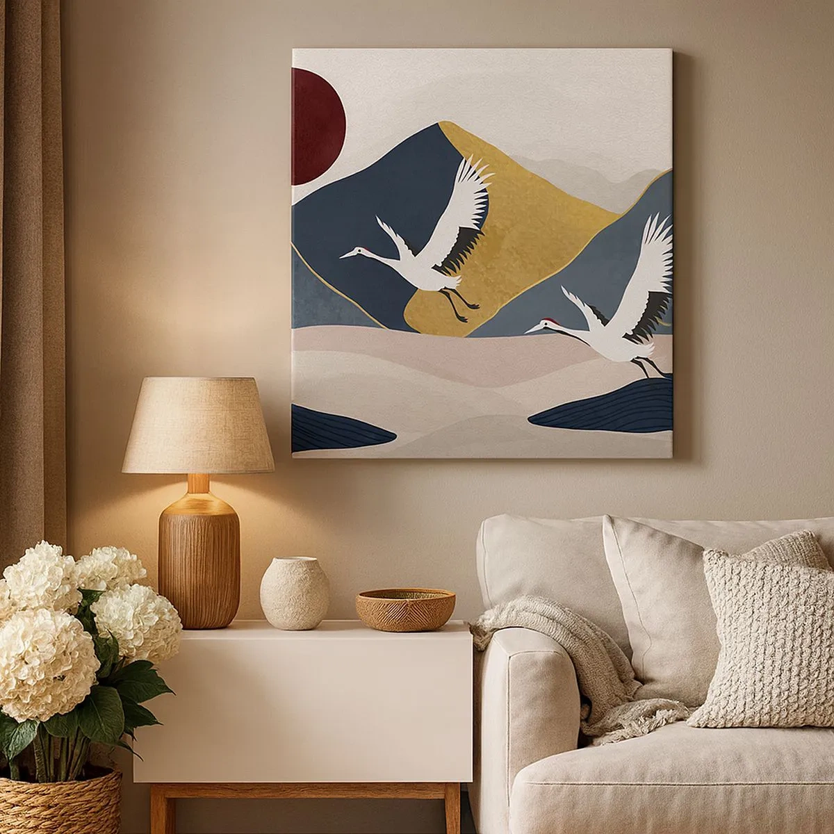 Schilderen op canvas - Het is weer een dag GEGAAN - 30x30 cm