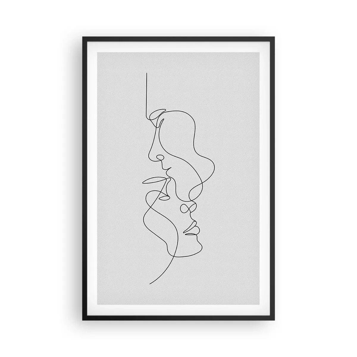 Poster in een zwarte lijst - De hitte van bittere verlangens - 61x91 cm