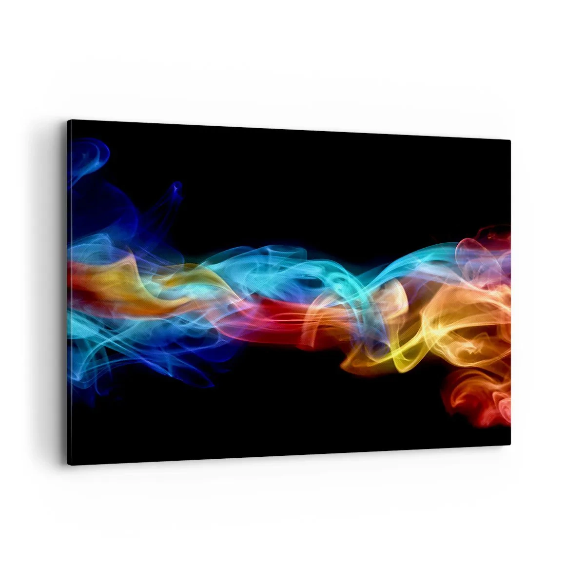 Schilderen op canvas - Regenboogdans van nevels - 120x80 cm