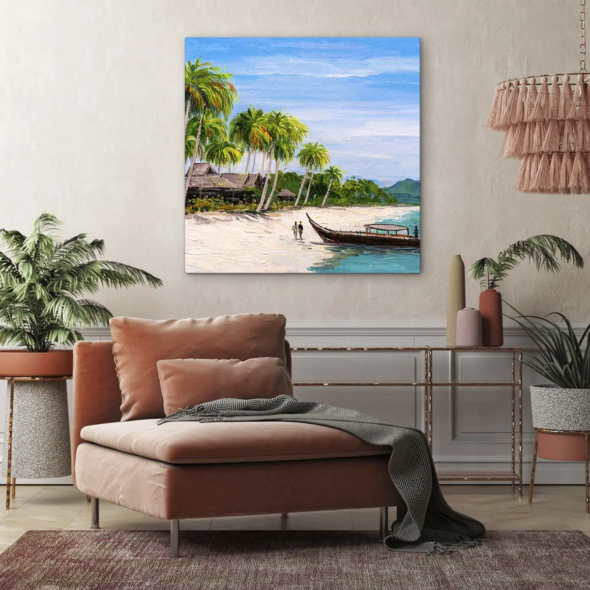 Schilderen op canvas - Een exotische droom - 30x30 cm