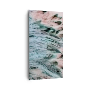 Schilderen op canvas - Saffier roze dons - 55x100 cm