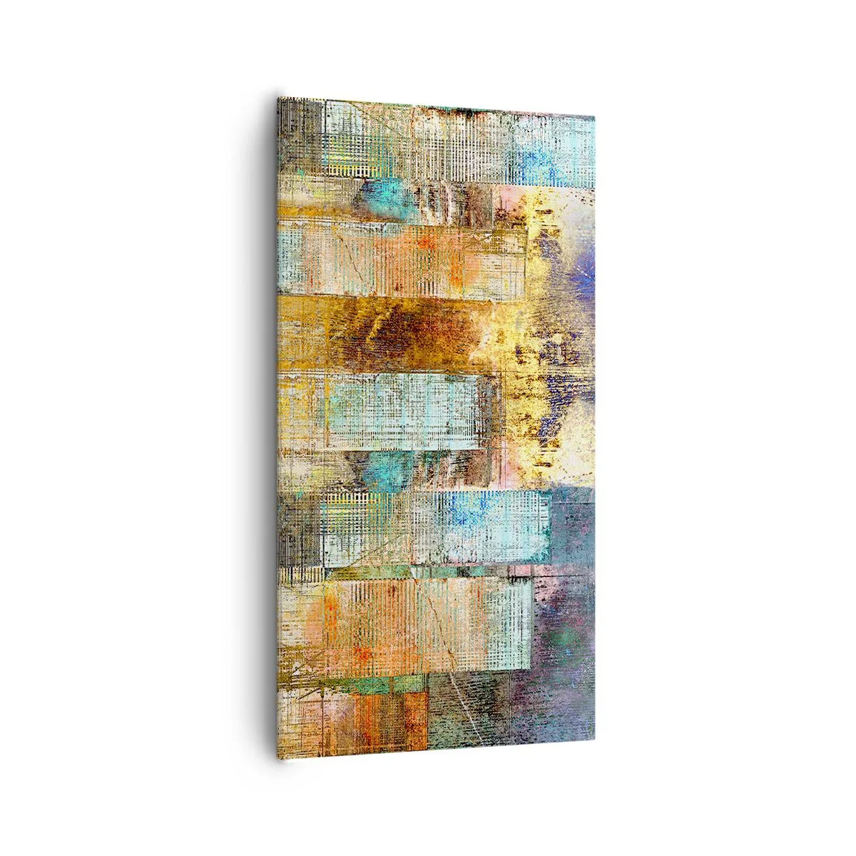 Schilderen op canvas - Een zonnige metropool - 65x120 cm