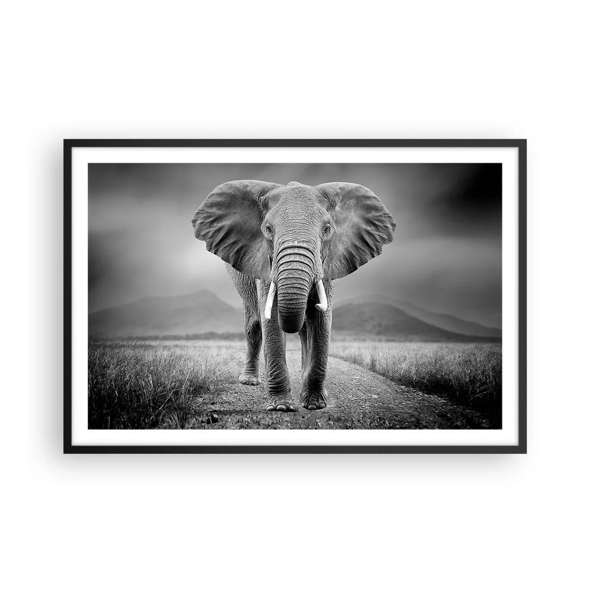 Poster in een zwarte lijst - De gastheer heet je welkom - 91x61 cm