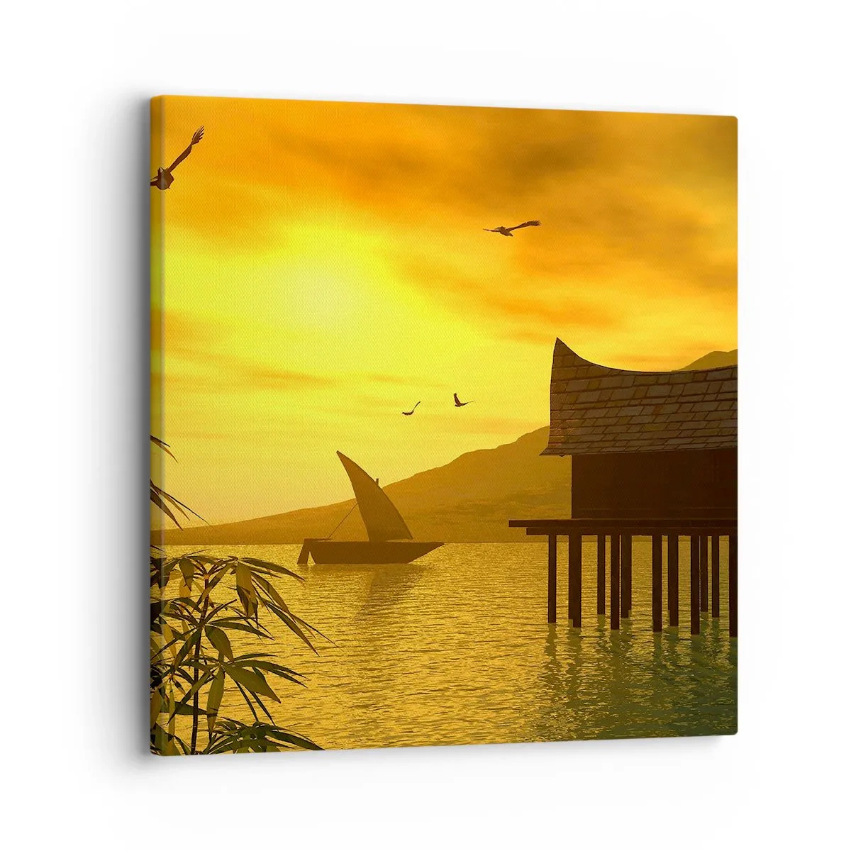 Schilderen op canvas - De verlangde vrede - 30x30 cm