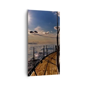 Schilderen op canvas - Zeilen naar de zon - 65x120 cm