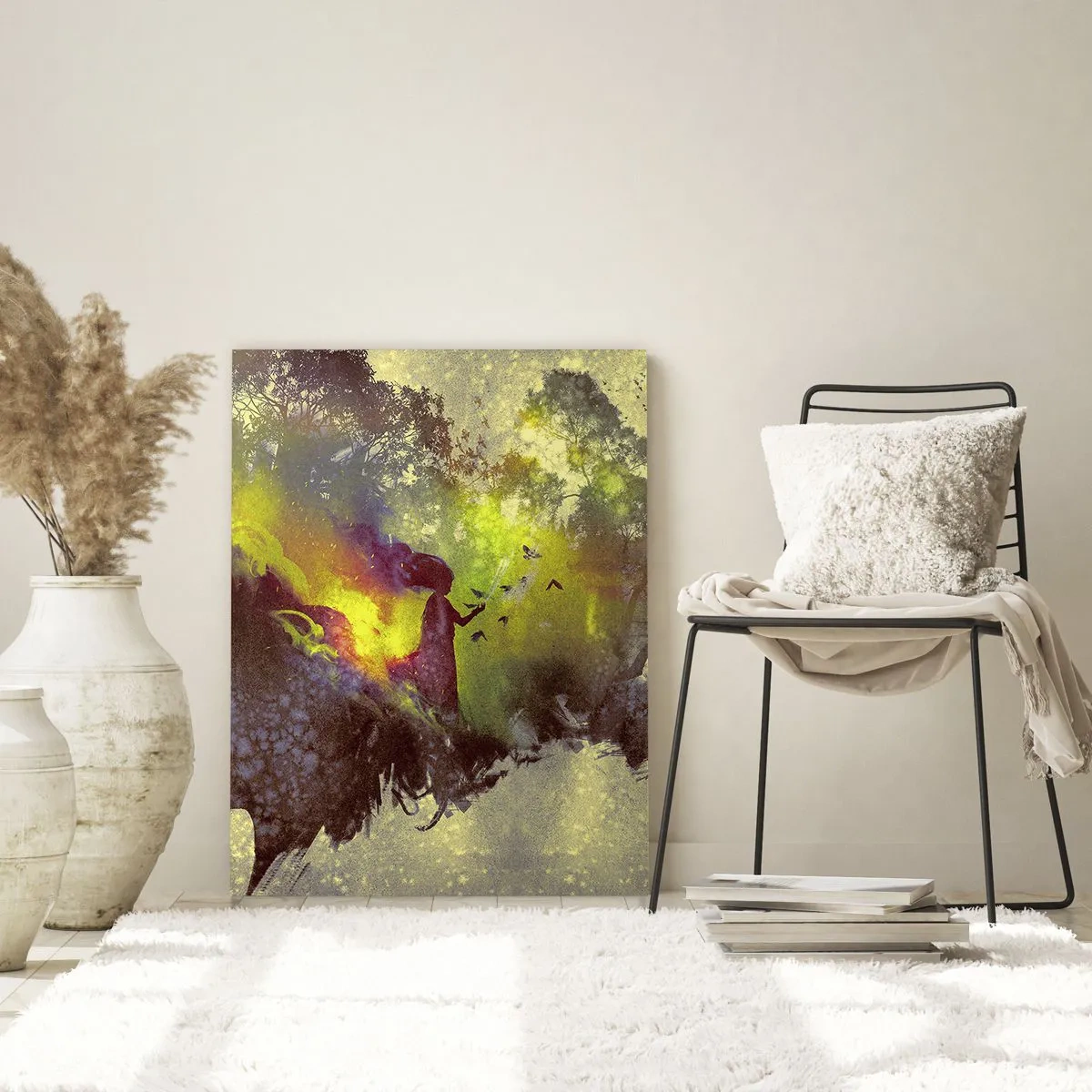 Schilderen op glas - Moeder Natuur - 50x70 cm