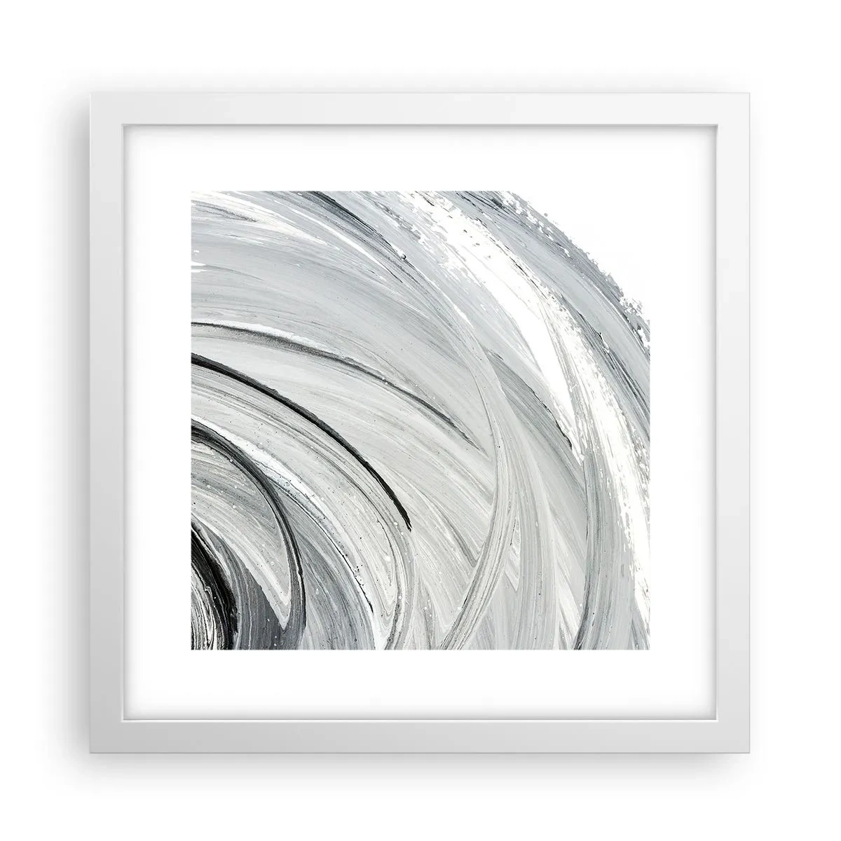 Poster in een witte lijst - Orbitale samenstelling - 30x30 cm