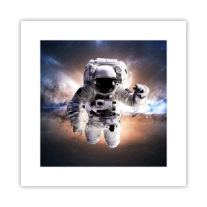 Poster - Groeten vanuit de ruimte - 30x30 cm