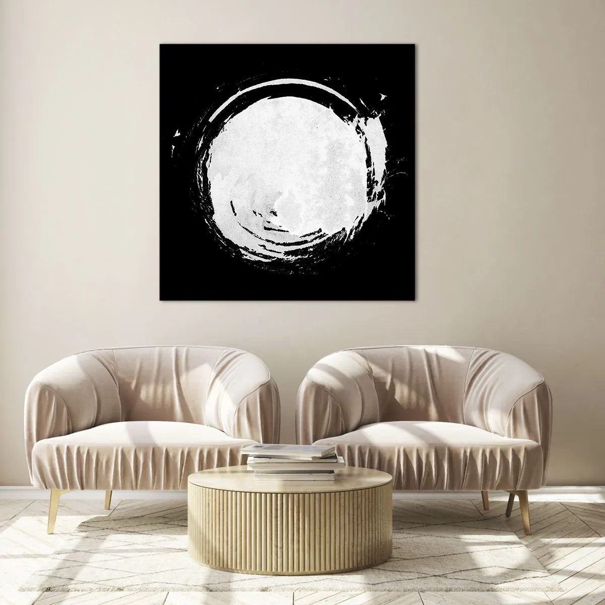 Schilderen op glas - Goede weg - 50x50 cm