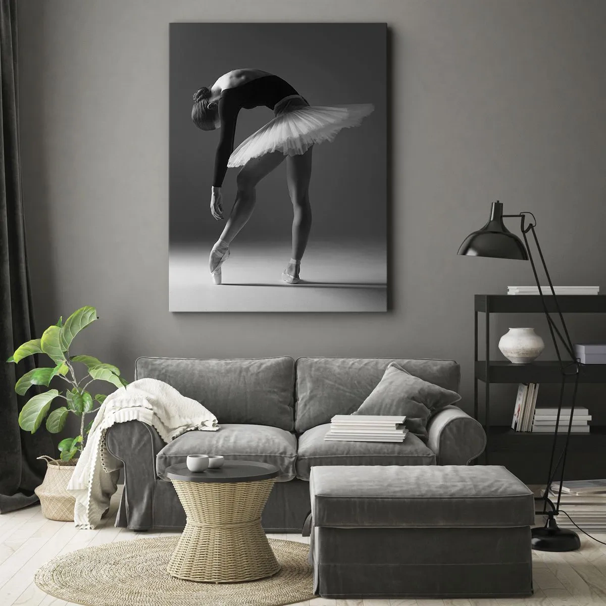 Schilderen op canvas - Bella ballerina - 80x120 cm