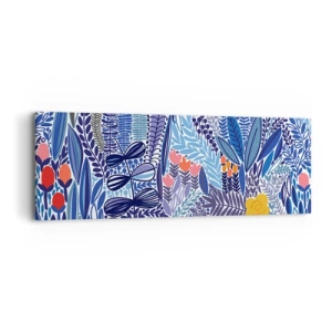 Schilderen op canvas - Hawaiiaanse tuin - 90x30 cm