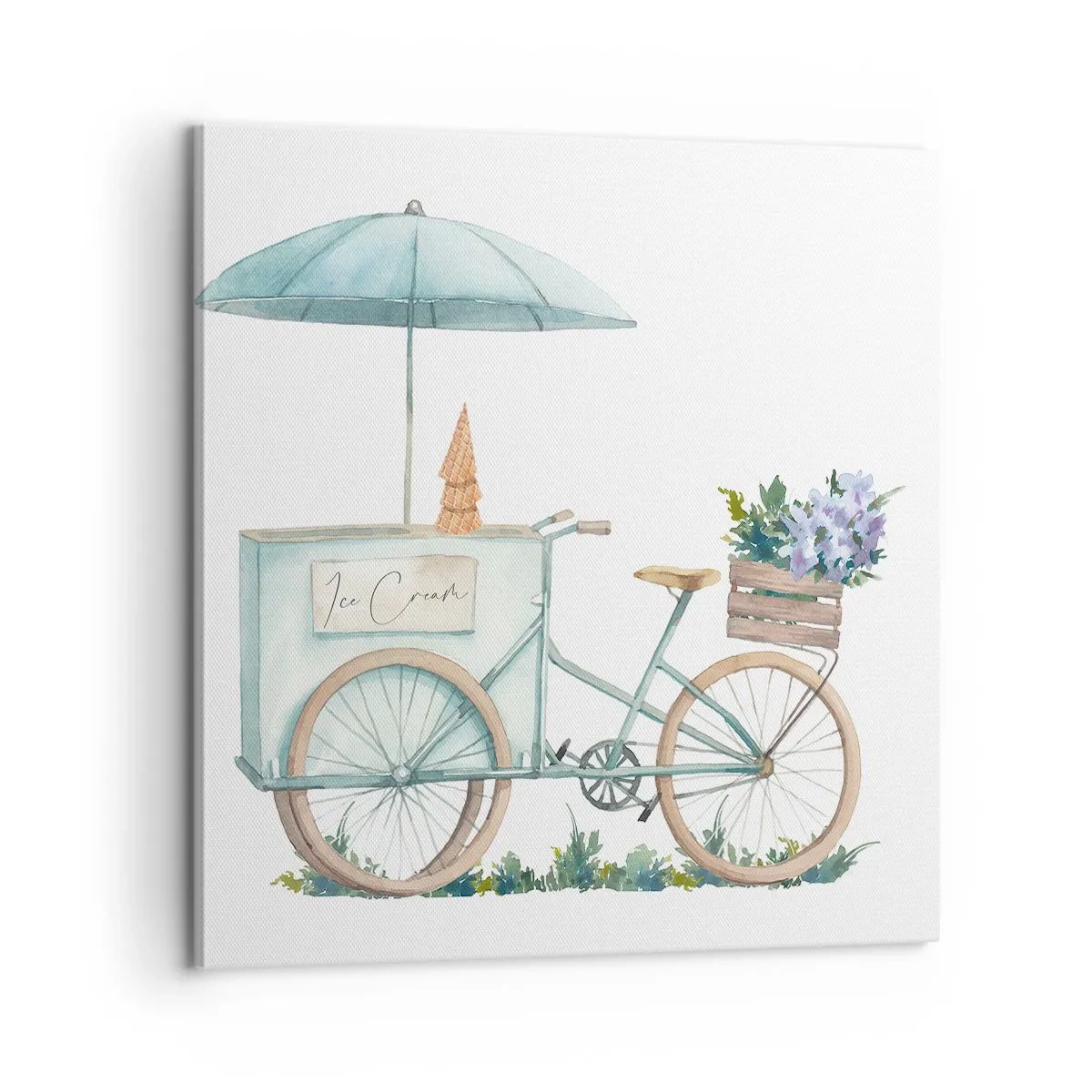 Schilderen op canvas - Zoete herinnering aan de zomer - 60x60 cm