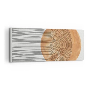 Schilderen op canvas - Zonnige compositie - 100x40 cm