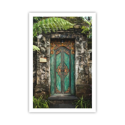 Poster - Een deur naar een exotische wereld - 61x91 cm