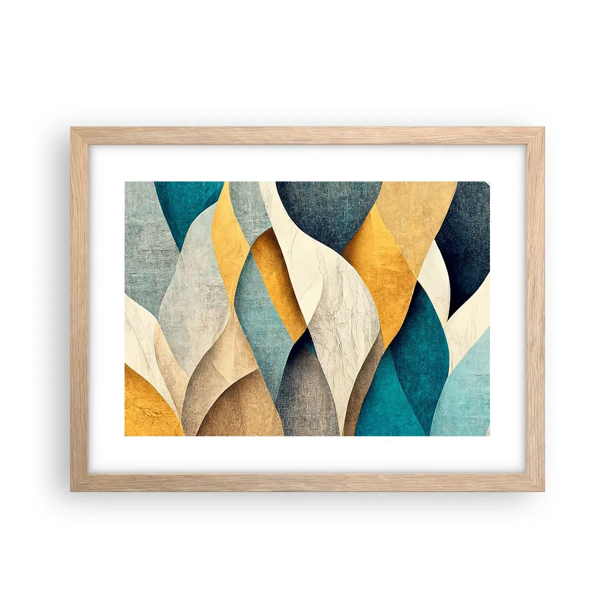 Een poster in een licht eiken lijst - Ritme en beweging - 40x30 cm