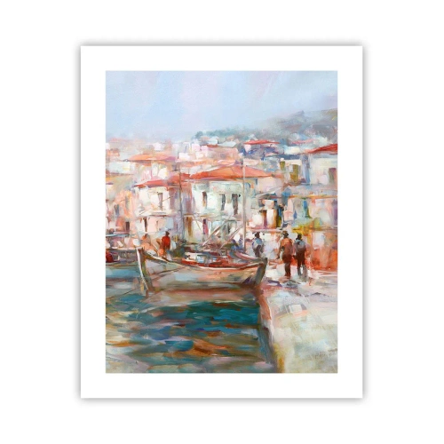 Poster - Pastel vakantie - 40x50 cm